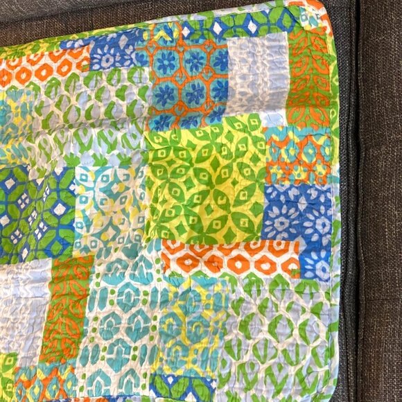 NEW Cynthia Rowley NEW YORK 3 piece Set Bedspread Quilt 2 Shams Patchwork NIP - Picture 10 of 13